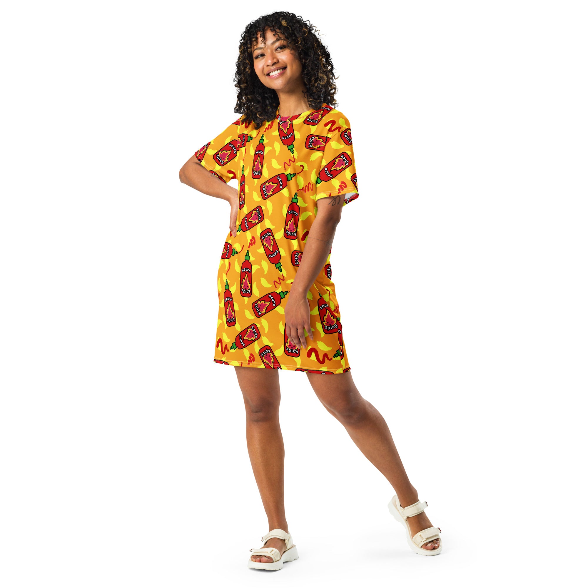Unisex Multi-wear Tee Dress - 'Neurospicy'