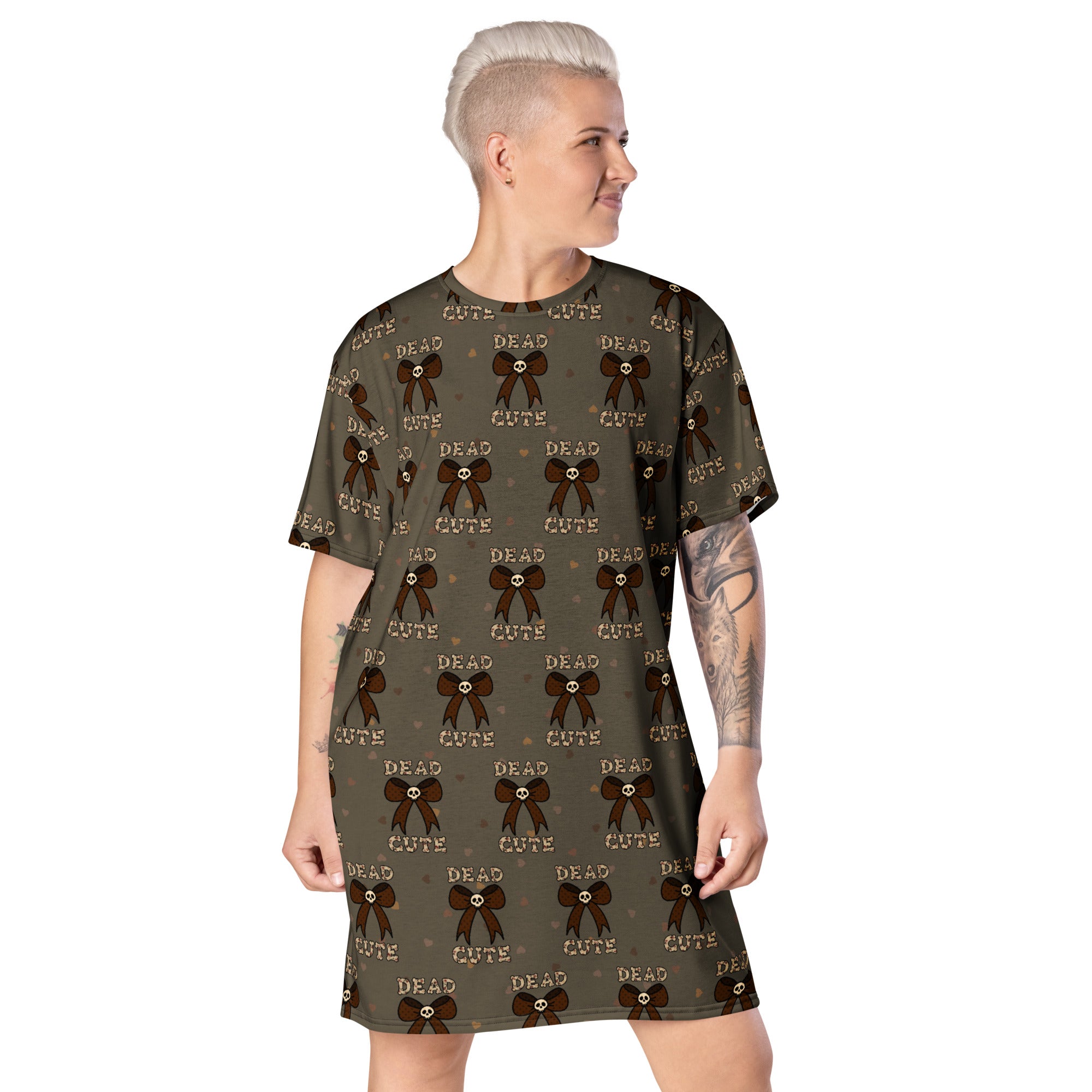 Unisex Multi-wear Tee Dress - 'Dead Cute'