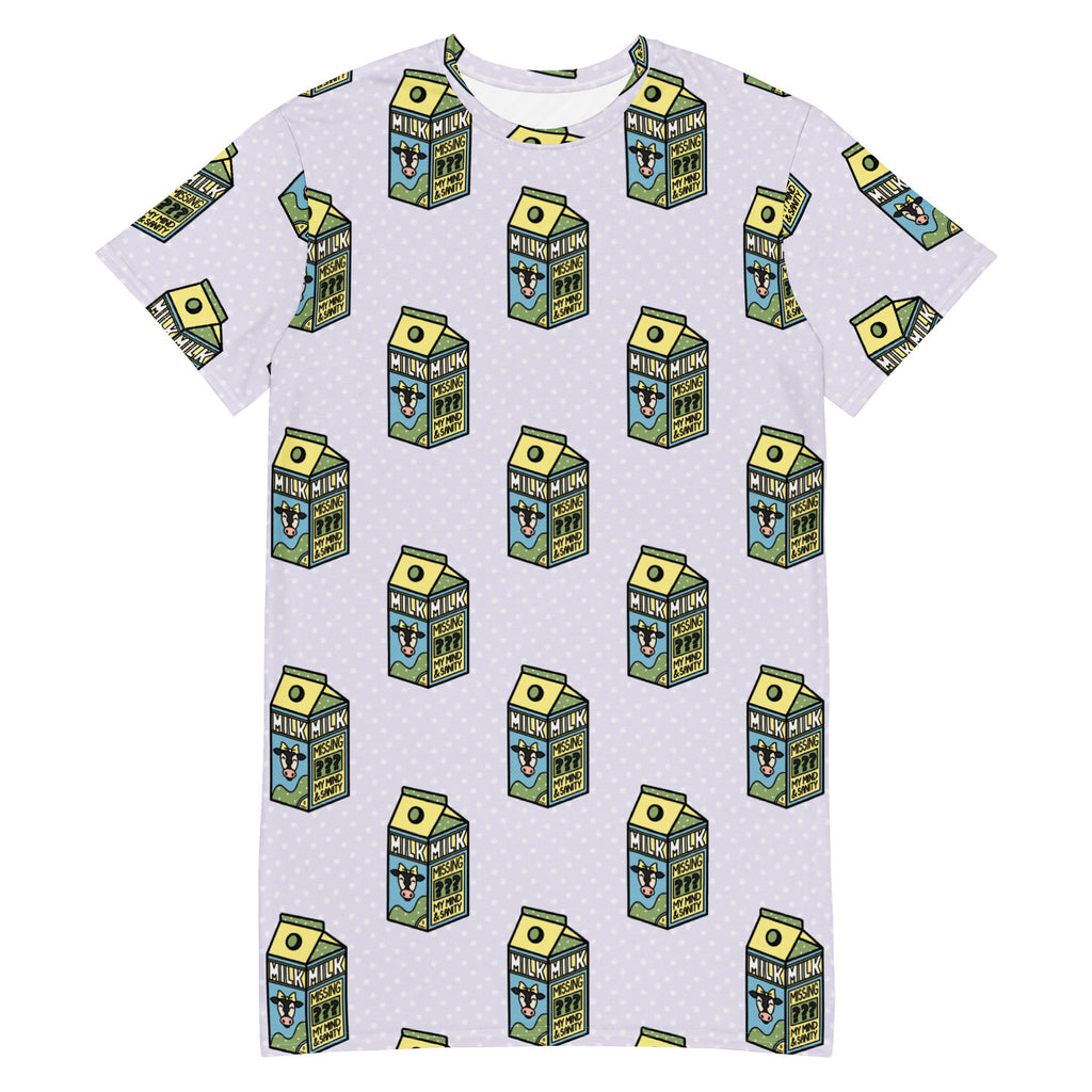 Unisex Multi-wear Tee Dress - 'Got Milk'