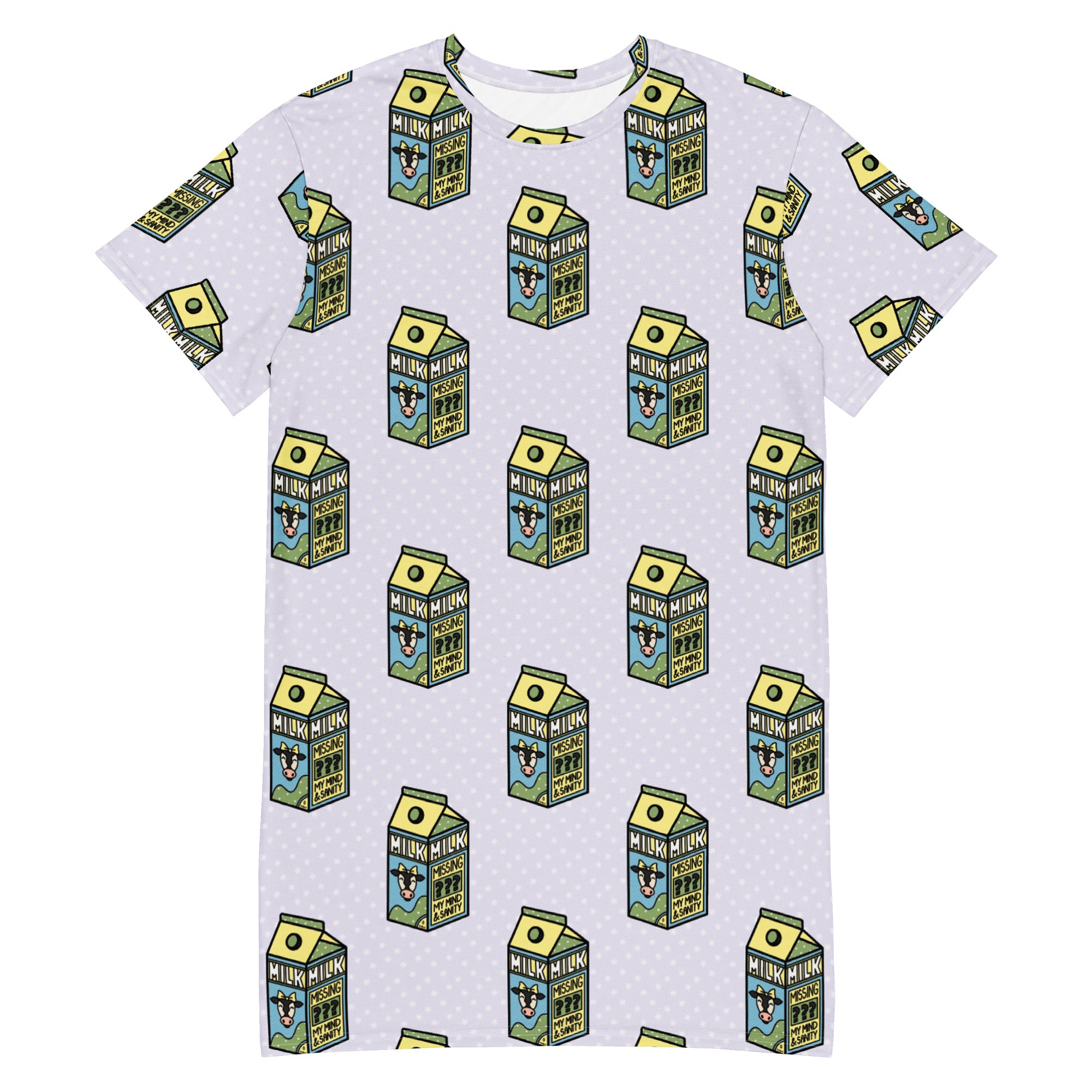 Unisex Multi-wear Tee Dress - 'Got Milk'