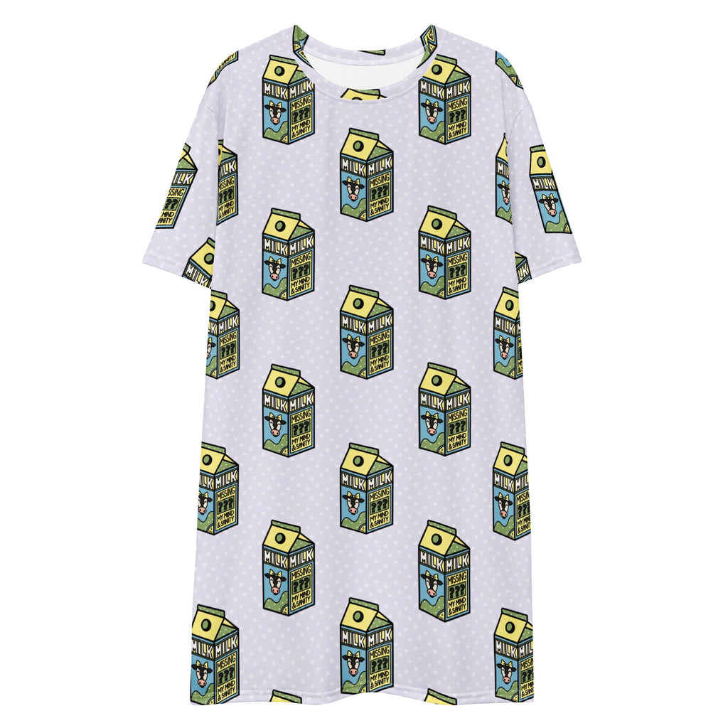 Unisex Multi-wear Tee Dress - 'Got Milk' 6XL
