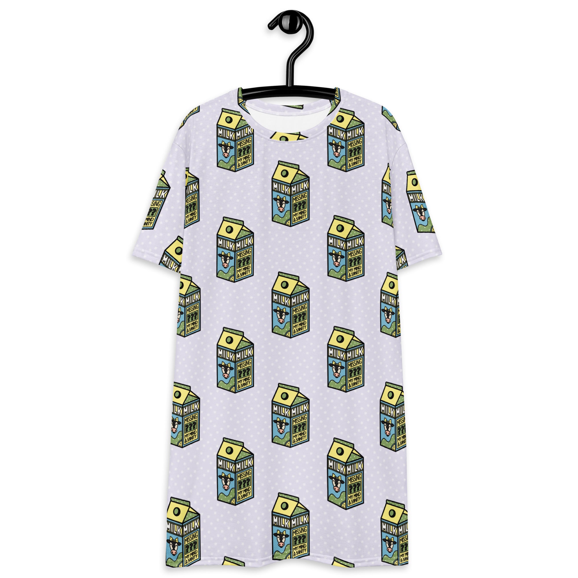 Unisex Multi-wear Tee Dress - 'Got Milk'