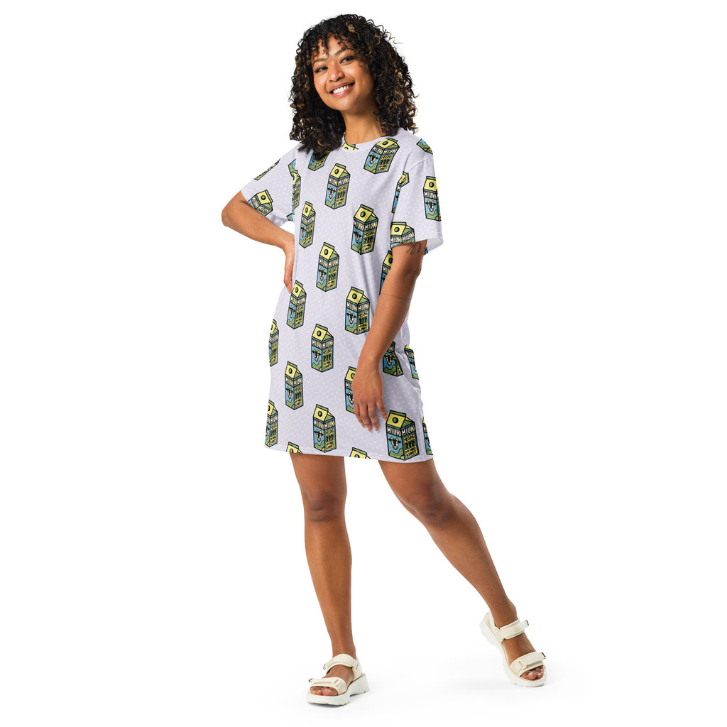Unisex Multi-wear Tee Dress - 'Got Milk'