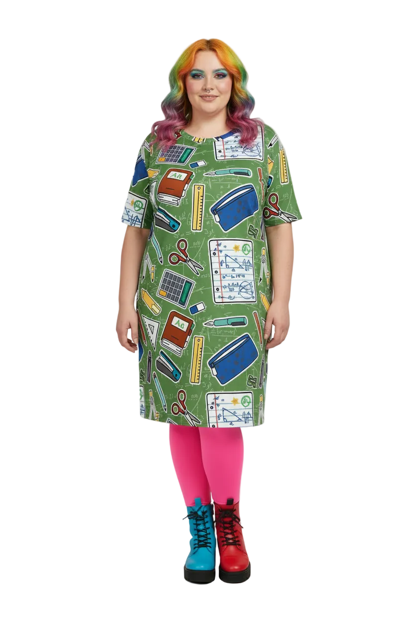 Unisex Multi-wear Tee Dress - 'Teacher's Pet'