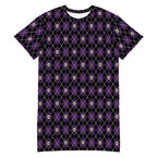 Unisex Multi-wear Tee Dress - 'Diamond Skulls'