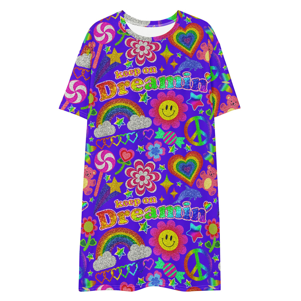 Unisex Multi-wear Tee Dress - 'Glitter Stickers' 6XL