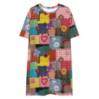 Unisex Multi-wear Tee Dress - 'Perfect Patchwork'