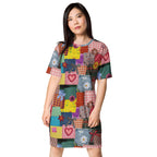 Unisex Multi-wear Tee Dress - 'Perfect Patchwork'