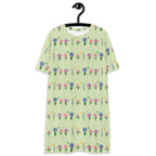 Unisex Multi-wear Tee Dress - 'Spring Stems'