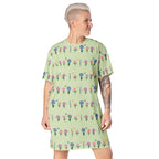 Unisex Multi-wear Tee Dress - 'Spring Stems'