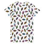 Unisex Multi-wear Tee Dress - 'Ice Cream' 6XL Tee Dress