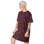 Unisex Multi-wear Tee Dress - 'Galactic Gold'