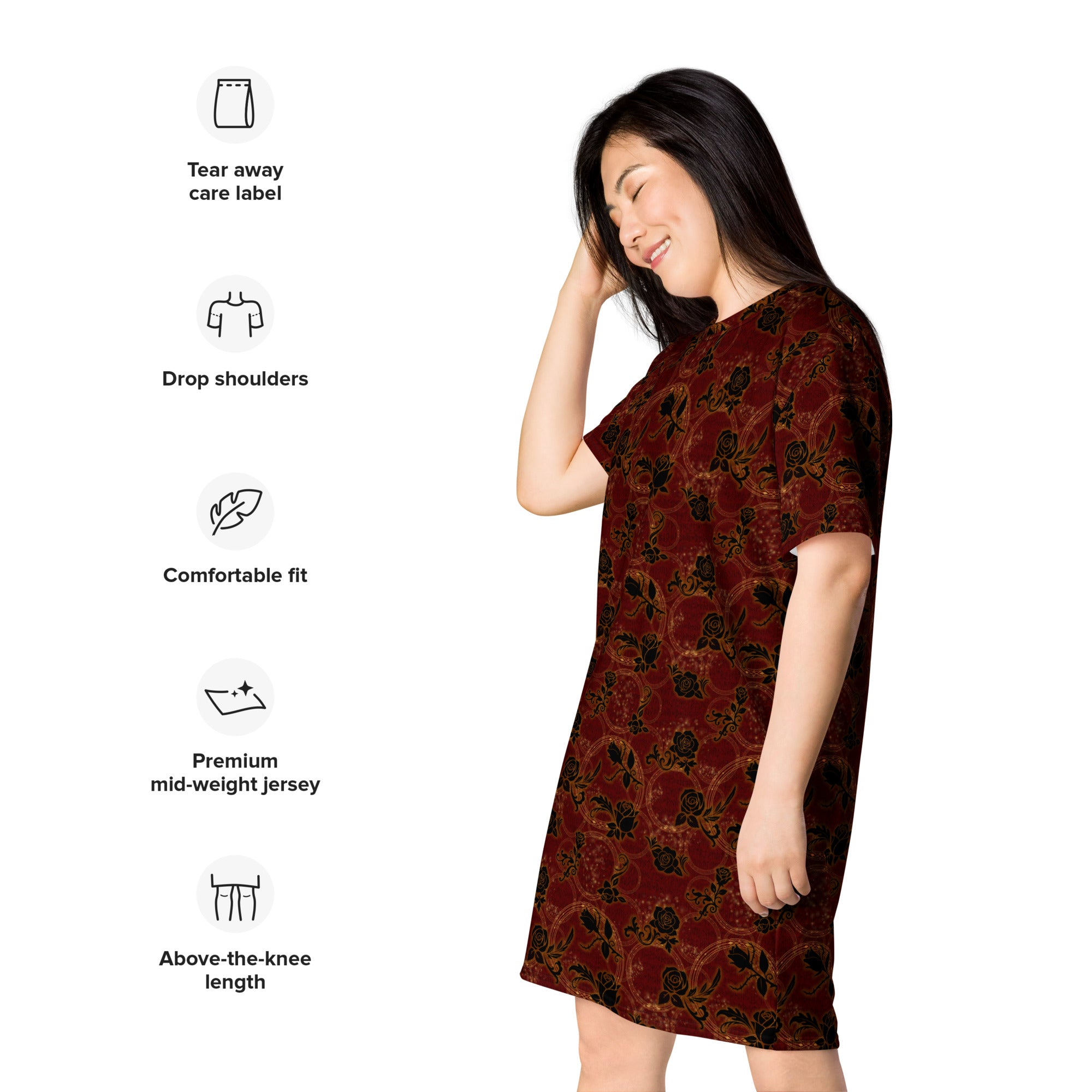 Unisex Multi-wear Tee Dress - 'Spellbound'