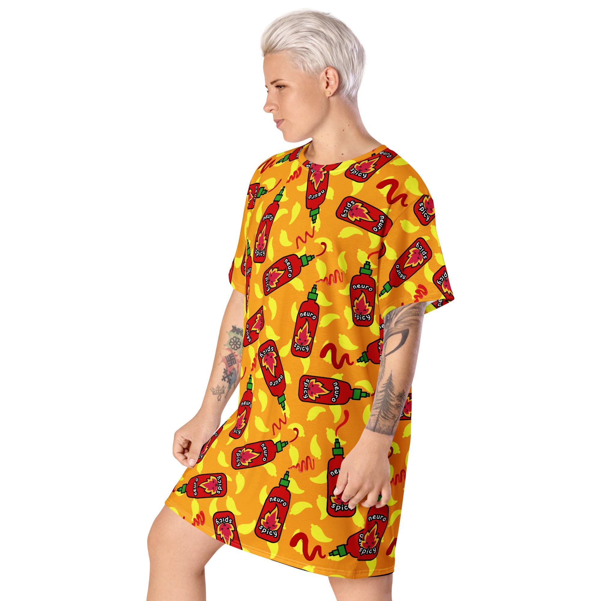 Unisex Multi-wear Tee Dress - 'Neurospicy'