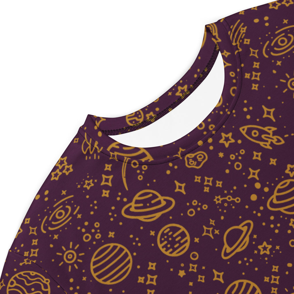 Unisex Multi-wear Tee Dress - 'Galactic Gold'
