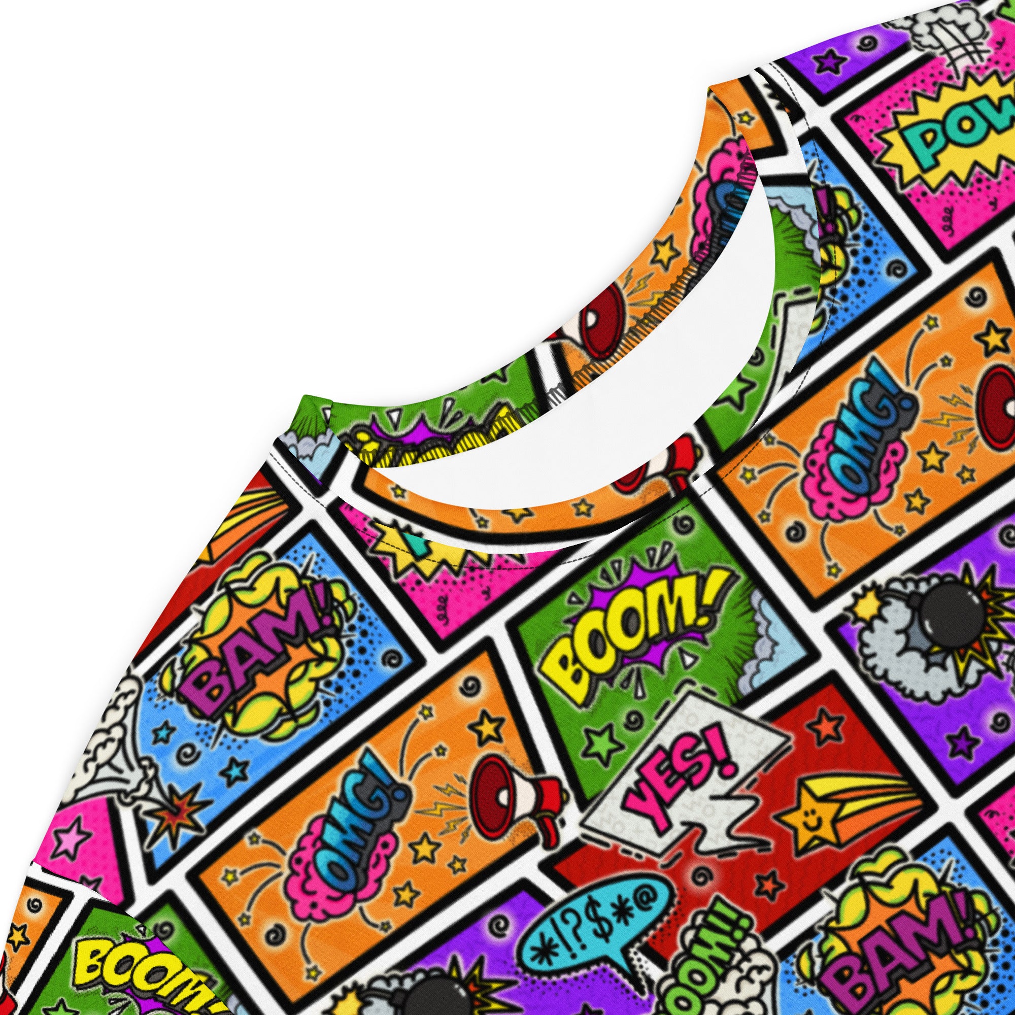 Unisex Multi-wear Tee Dress - 'Comic Chaos'