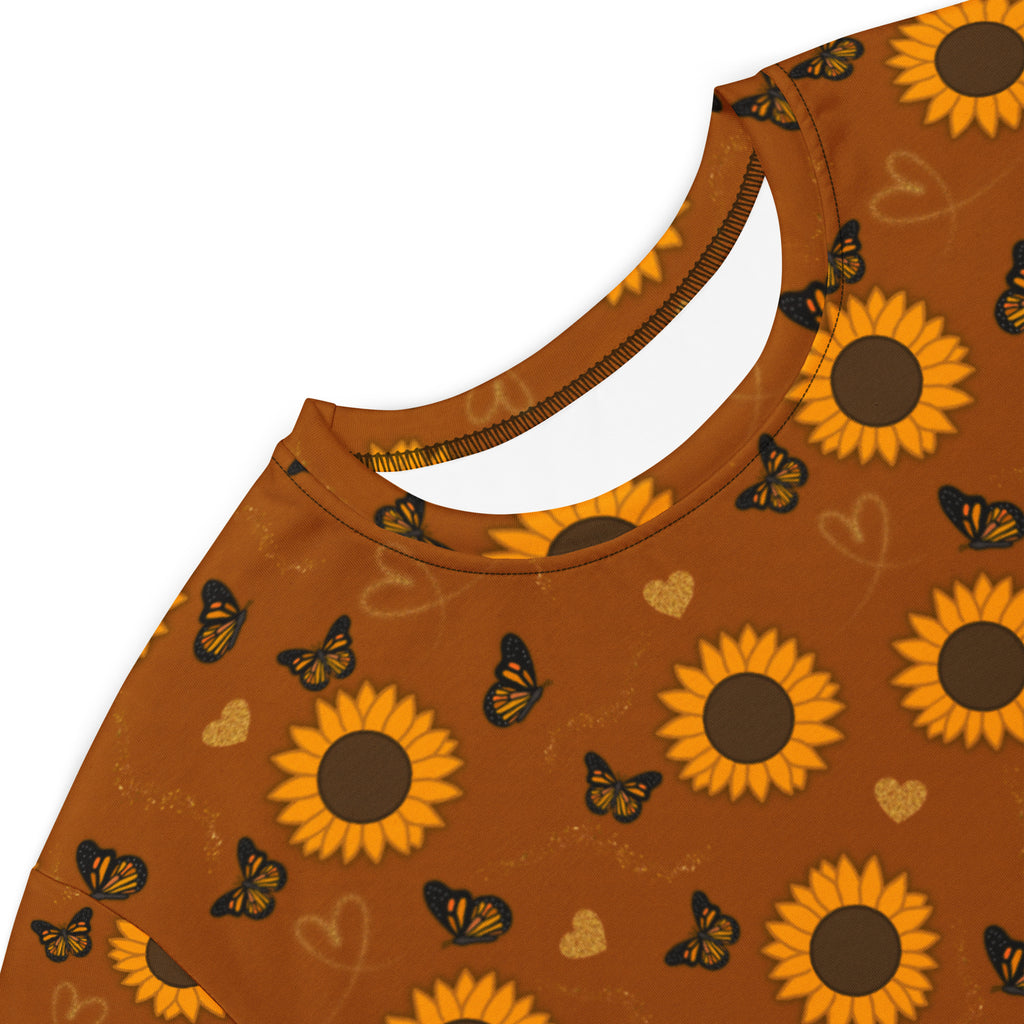 Unisex Multi-wear Tee Dress - 'Sunflower Sparkle'