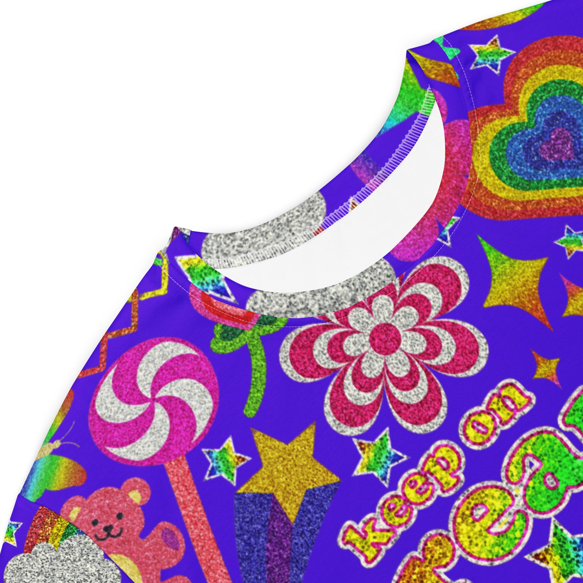 Unisex Multi-wear Tee Dress - 'Glitter Stickers'