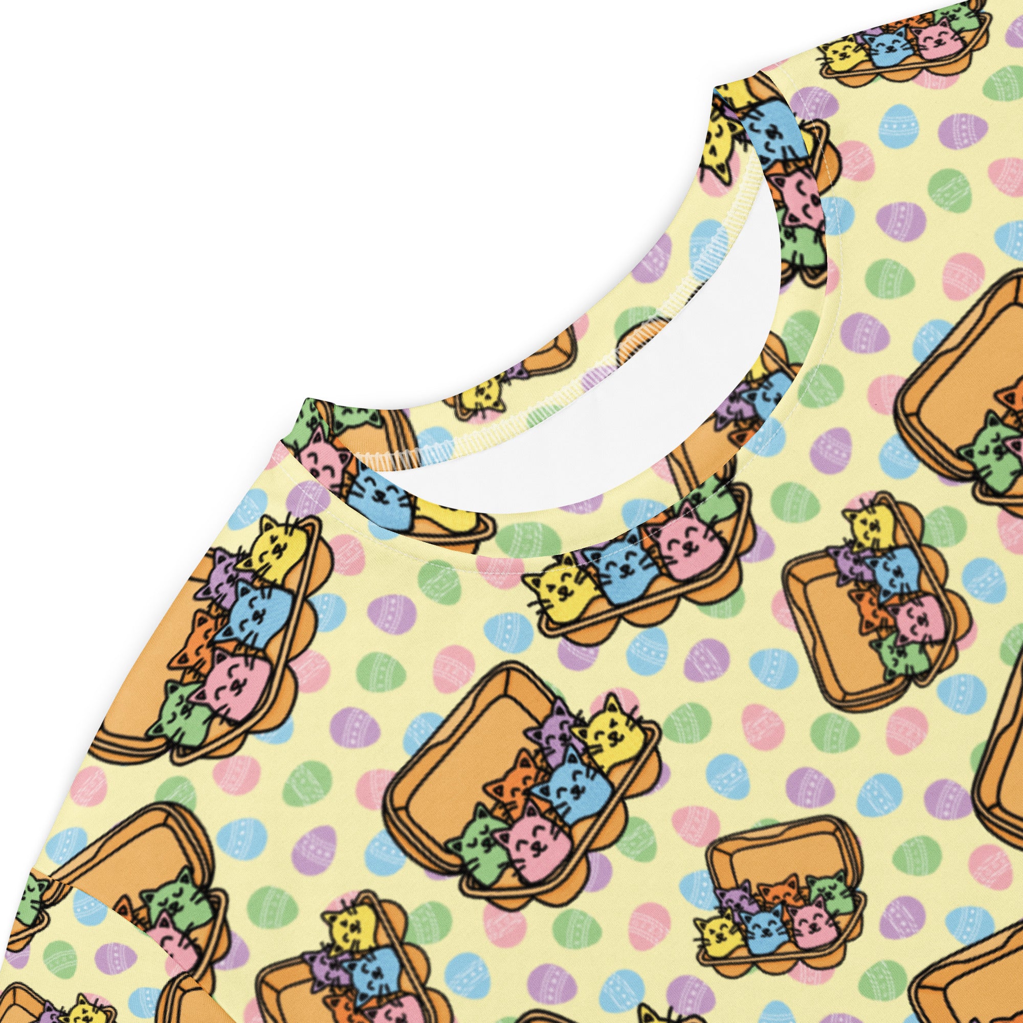 Unisex Multi-wear Tee Dress - 'Easter Kittens'