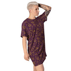 Unisex Multi-wear Tee Dress - 'Galactic Gold'