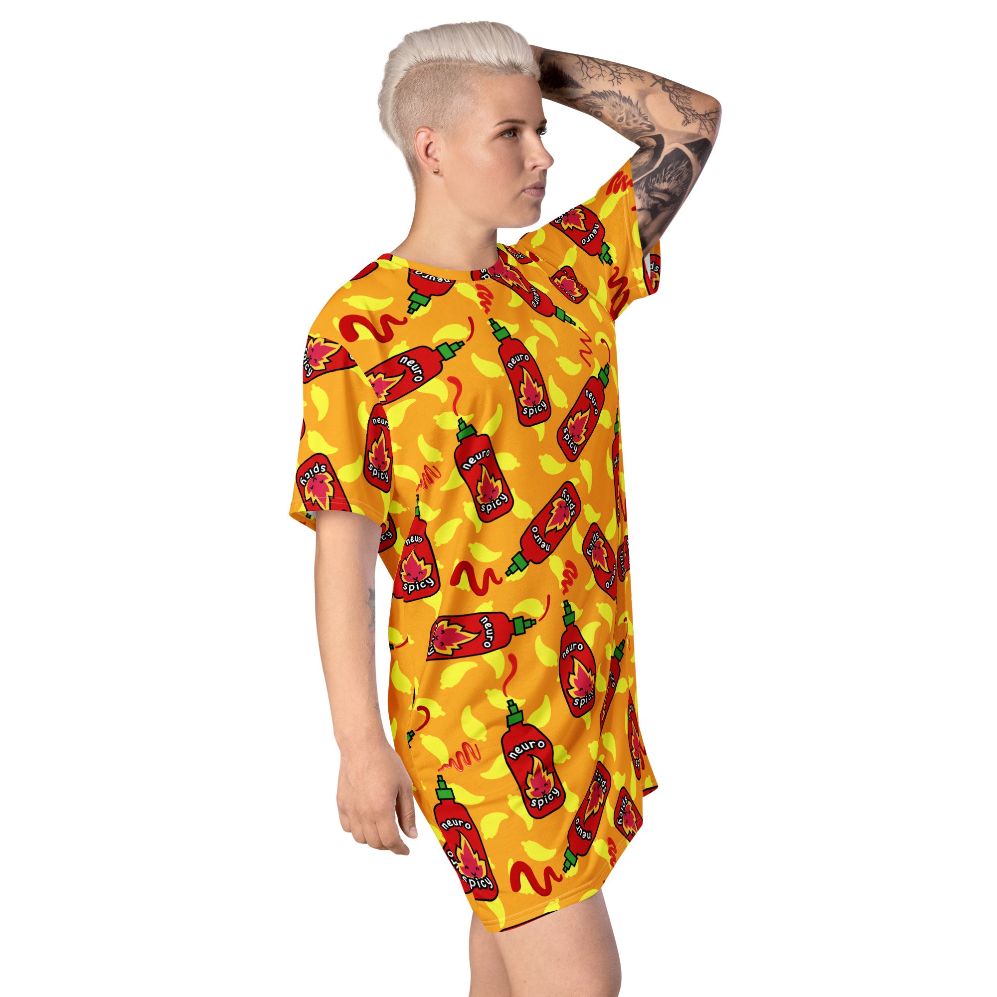 Unisex Multi-wear Tee Dress - 'Neurospicy'