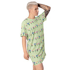 Unisex Multi-wear Tee Dress - 'Spring Stems'