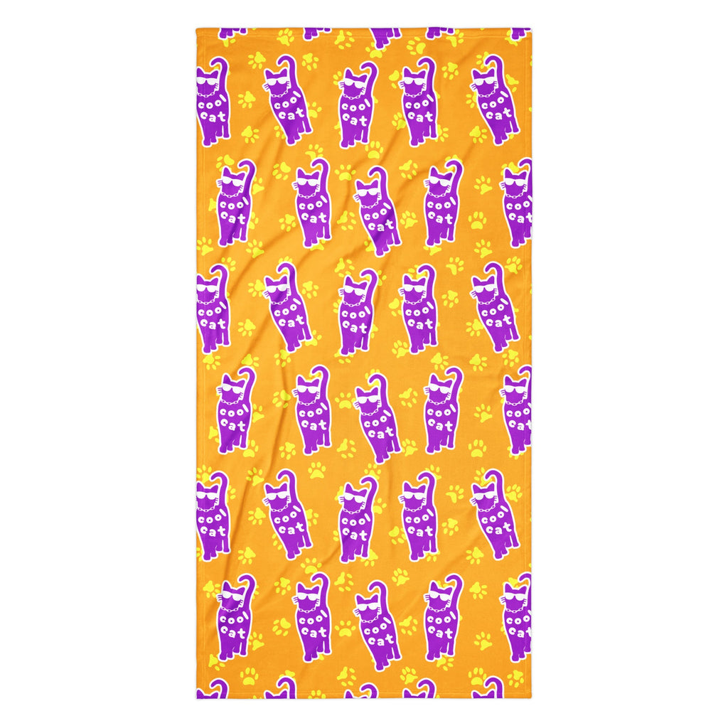 XL Beach Towel - 'Cool Cat' Default Title