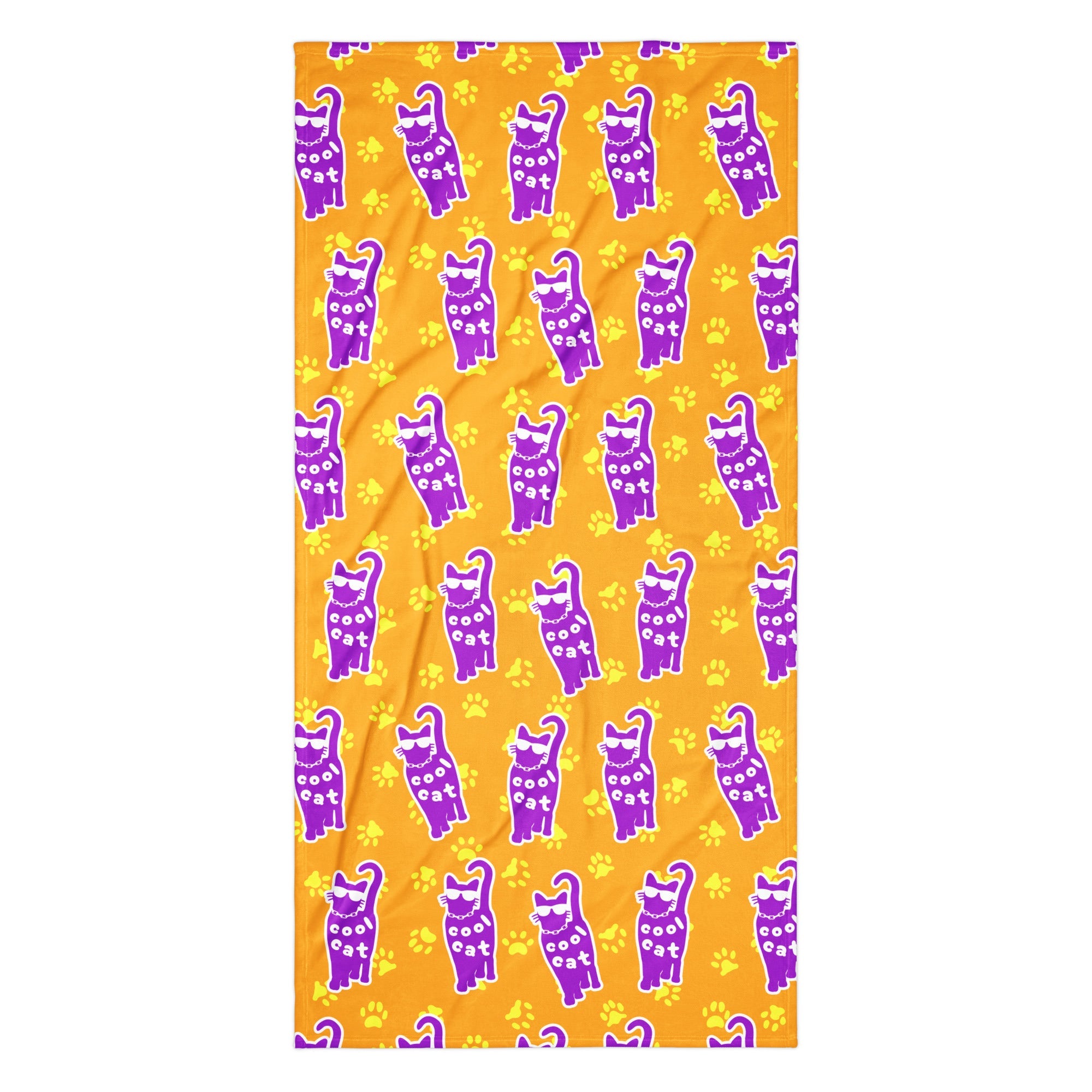 XL Beach Towel - 'Cool Cat' Default Title
