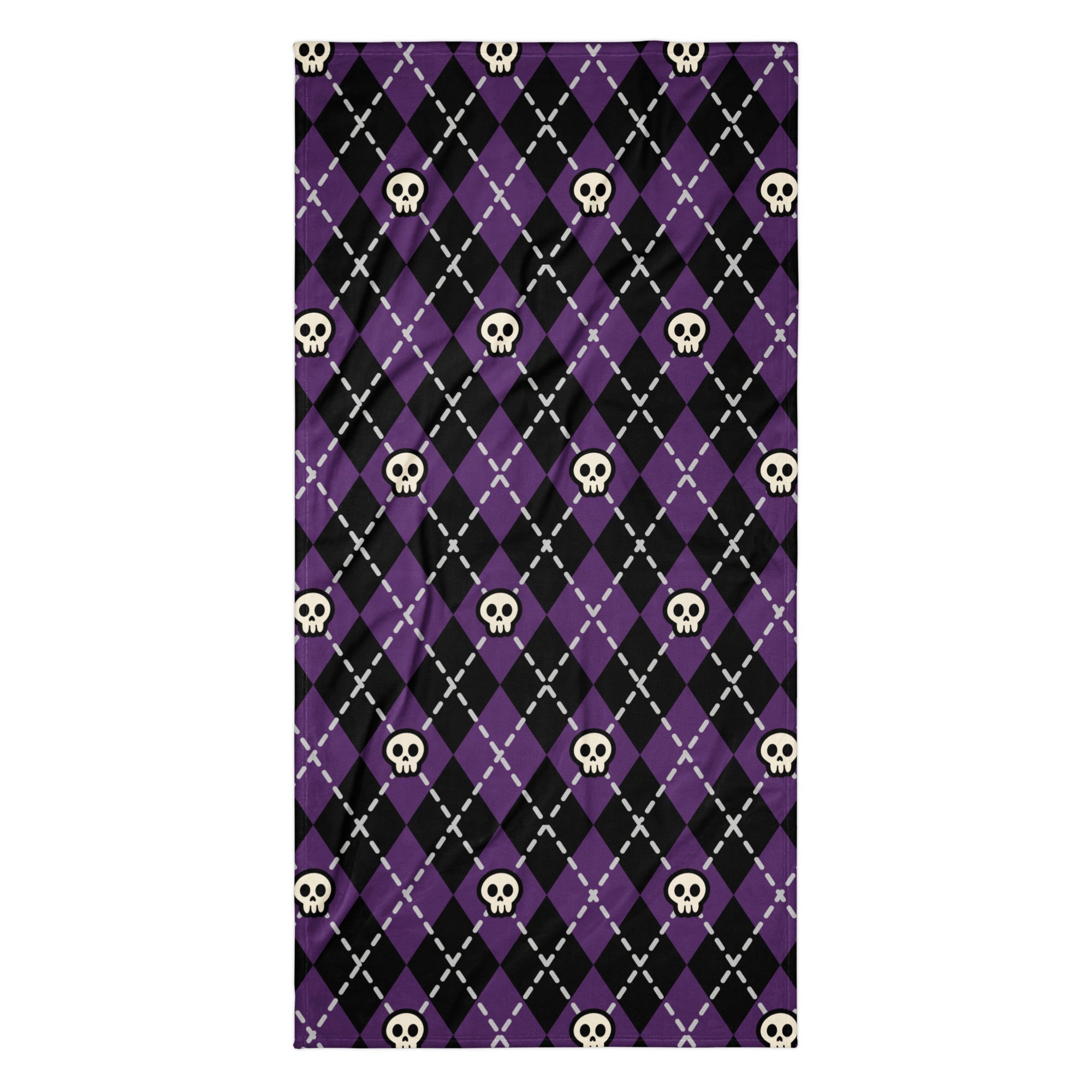 XL Beach Towel - 'Diamond Skulls' Default Title