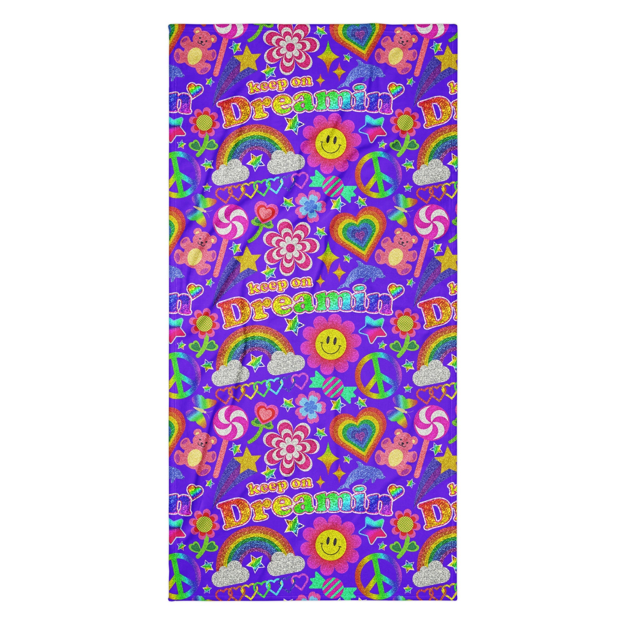 XL Beach Towel - 'Glitter Stickers' Default Title