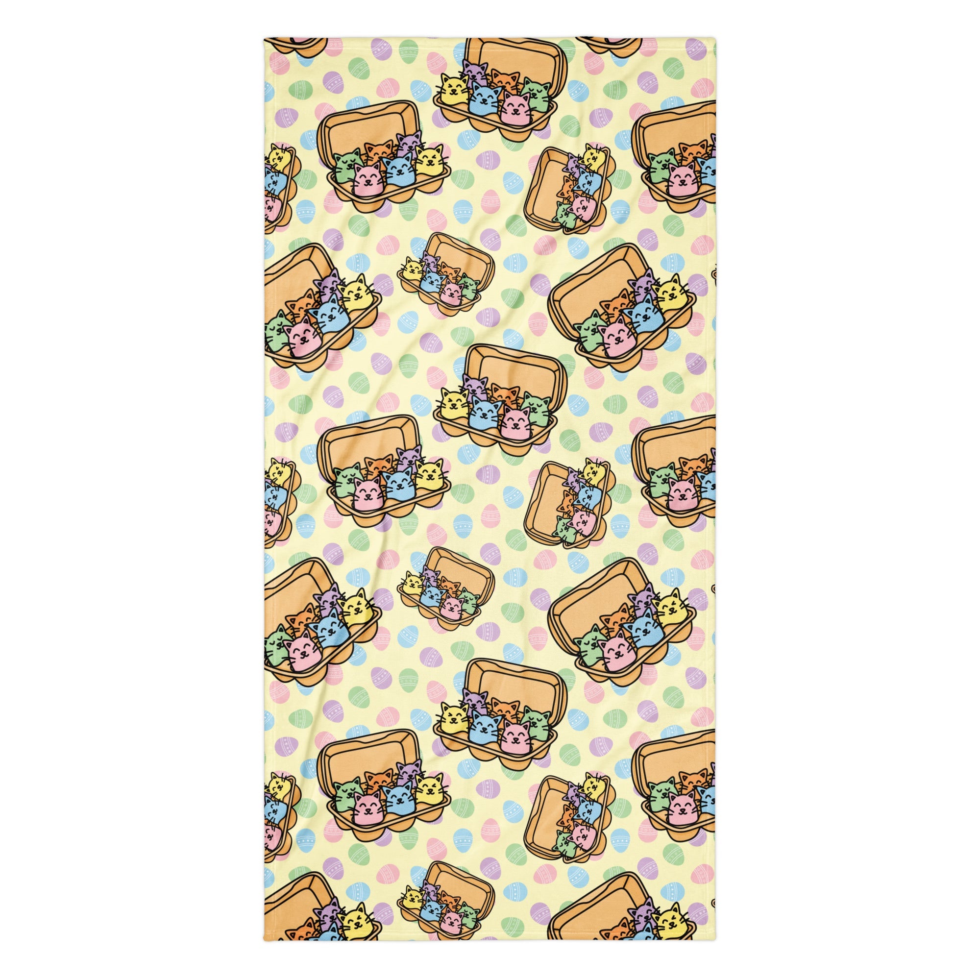 XL Beach Towel - 'Easter Kittens' Default Title