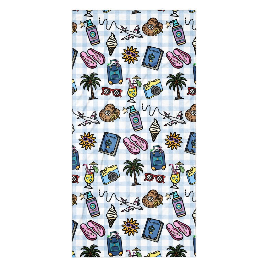XL Beach Towel - 'Gingham Getaway' Default Title