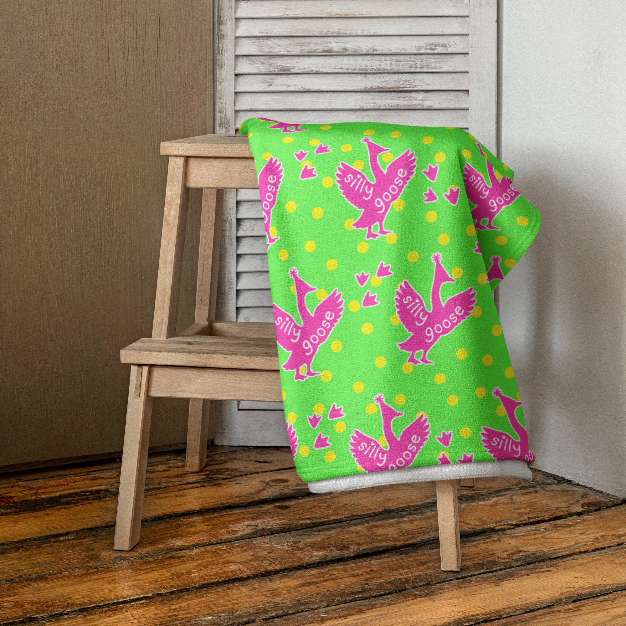 XL Beach Towel - 'Silly Goose'