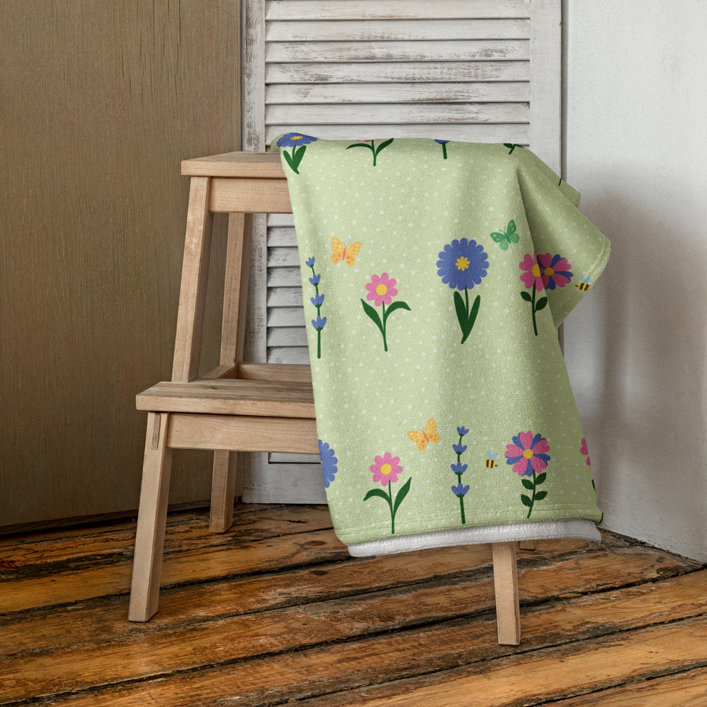 XL Beach Towel - 'Spring Stems'