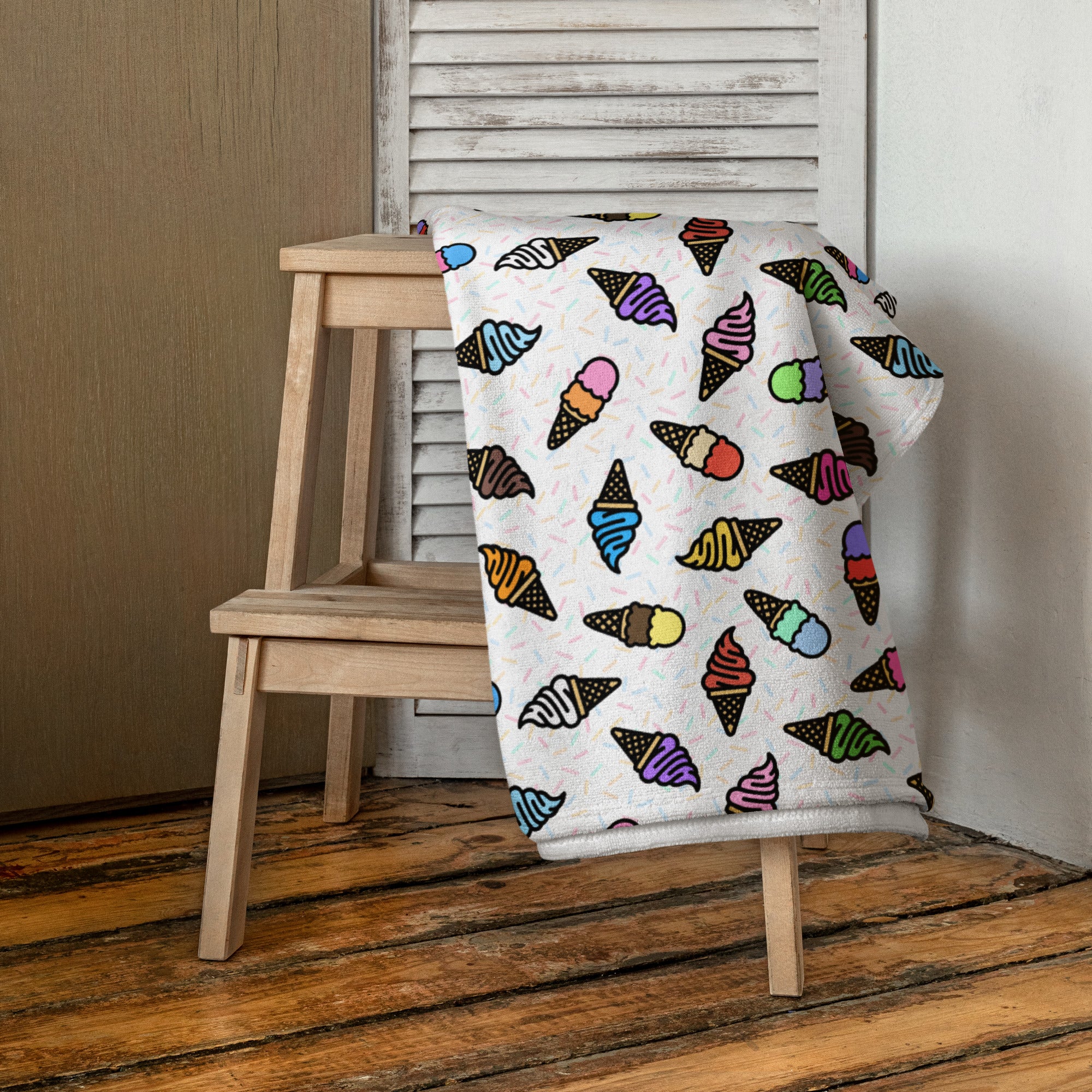XL Beach Towel - 'Ice Cream' Towel