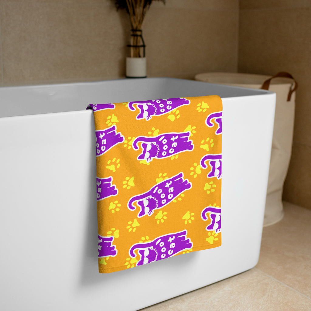 XL Beach Towel - 'Cool Cat'