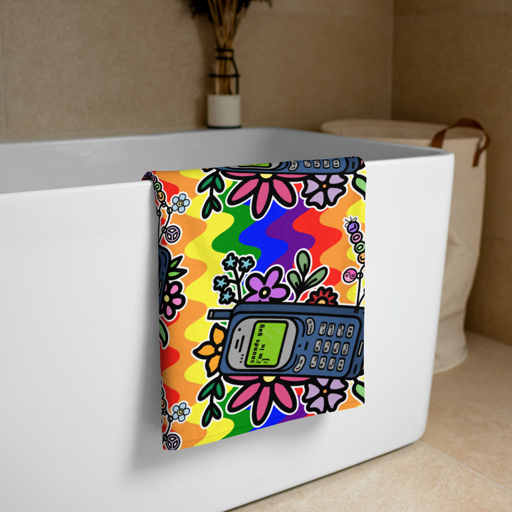 XL Beach Towel - 'Text Me'