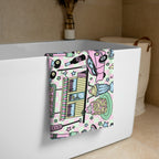 XL Beach Towel - 'Bubblegum Diner'
