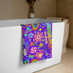 XL Beach Towel - 'Glitter Stickers'