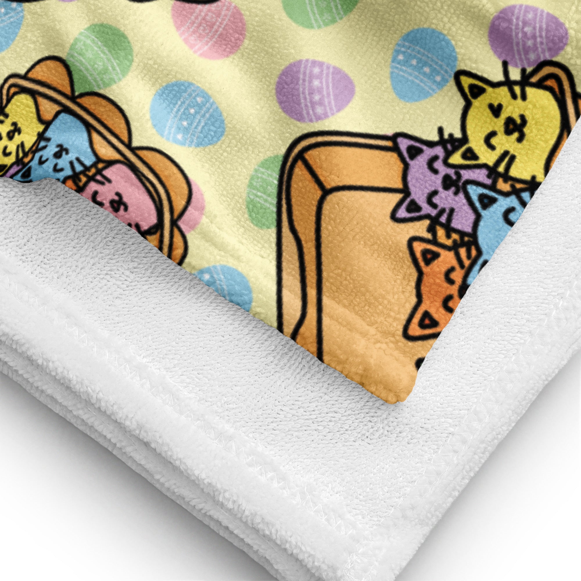 XL Beach Towel - 'Easter Kittens'