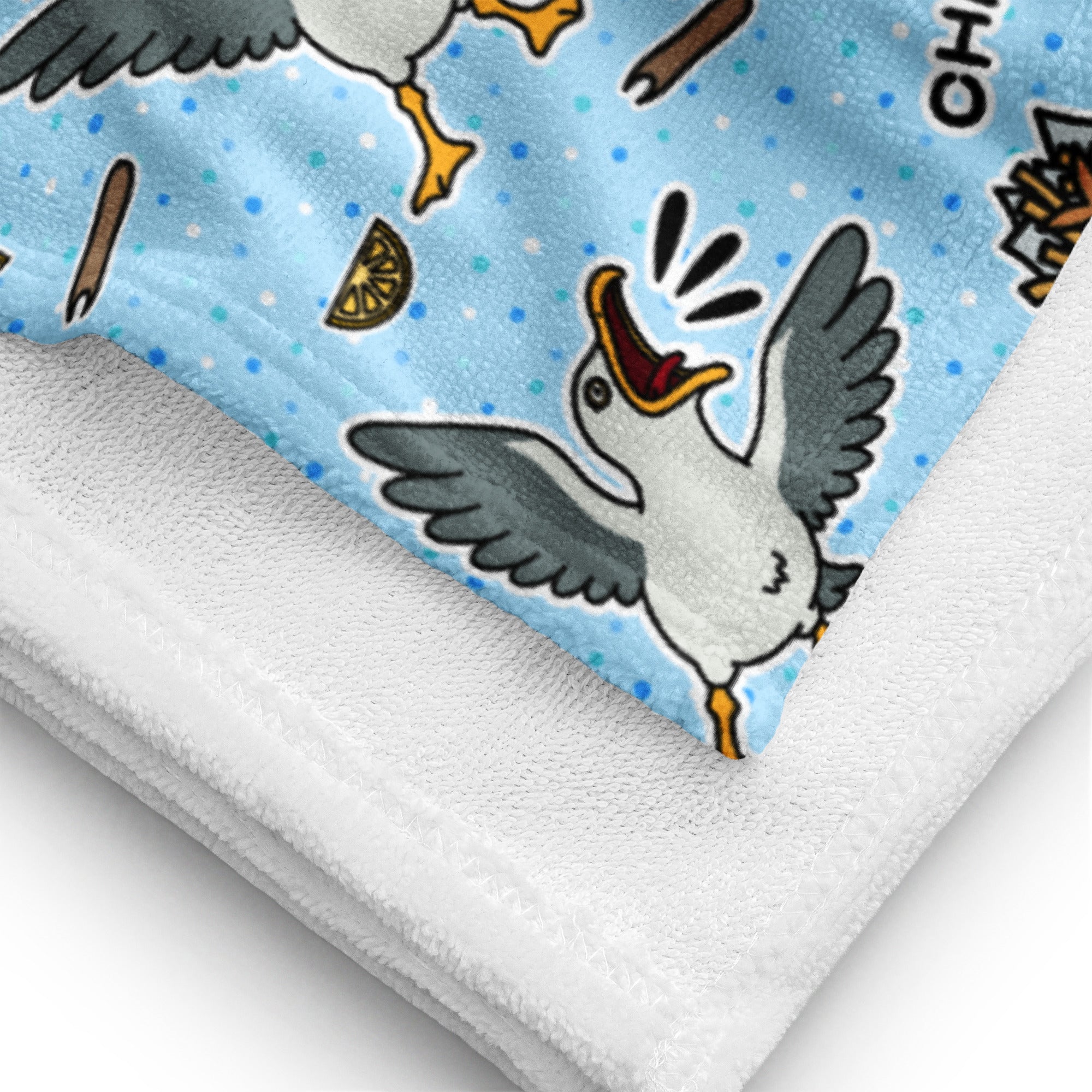 XL Beach Towel - 'Chippy Tea' Towel