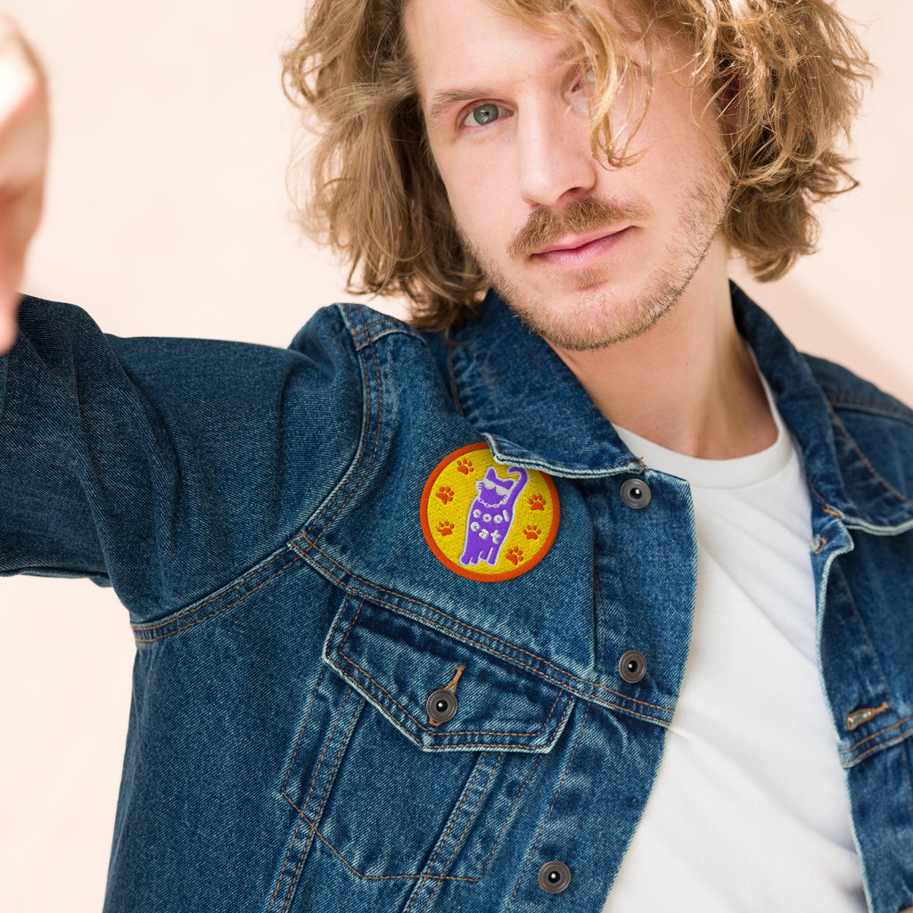 Embroidered Patch - 'Cool Cat'