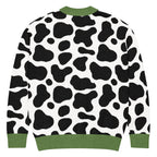 Unisex Relaxed Fit Knitted Cardigan - 'Silly Moo' Cardigan