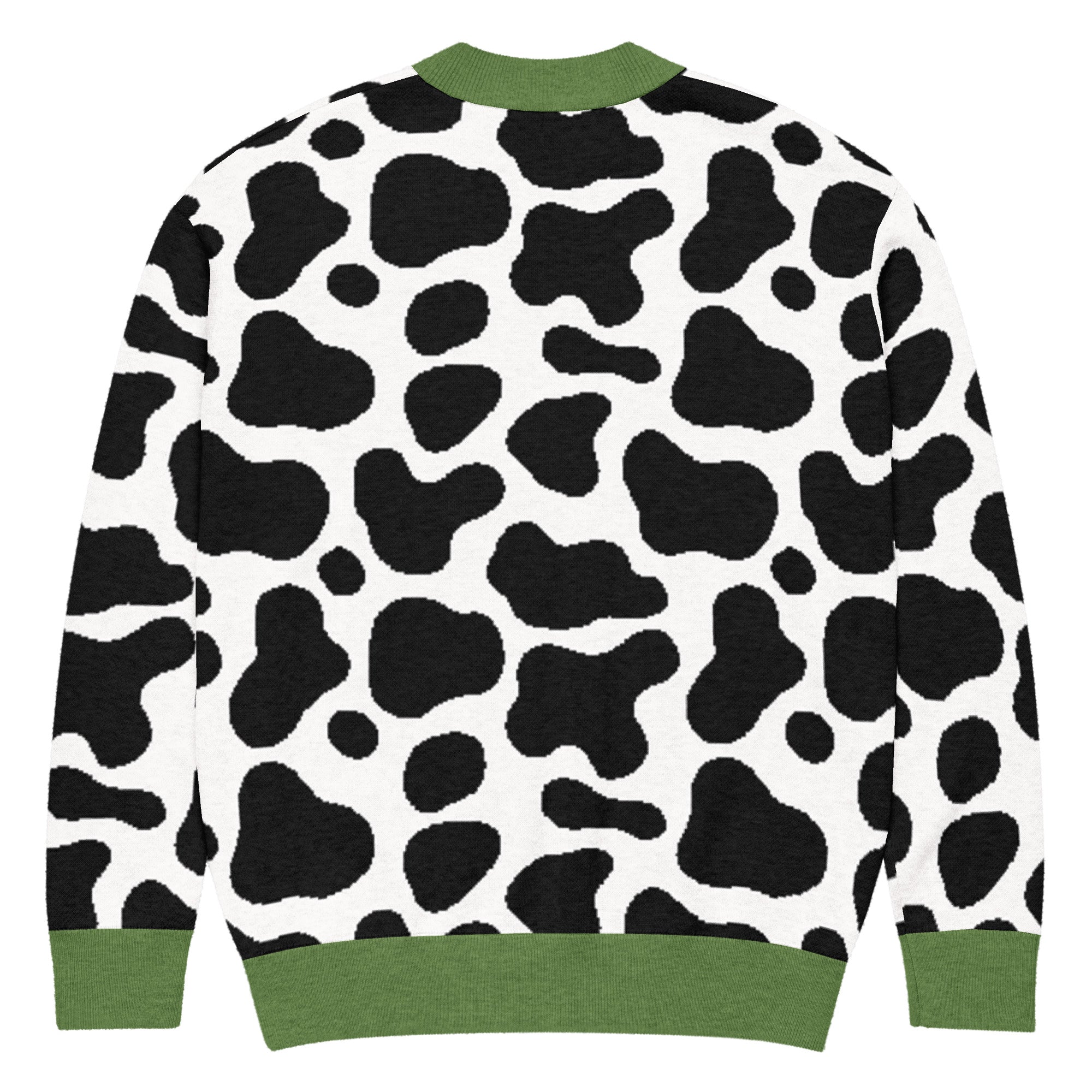 Unisex Relaxed Fit Knitted Cardigan - 'Silly Moo' Cardigan
