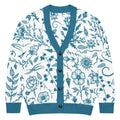Unisex Relaxed Fit Knitted Cardigan - 'Bone China' 2XS Cardigan