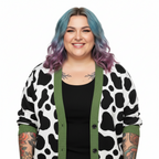 Unisex Relaxed Fit Knitted Cardigan - 'Silly Moo' Cardigan