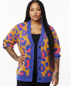 Unisex Relaxed Fit Knitted Cardigan - 'Wild Side' Cardigan