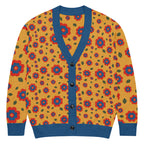 Unisex Relaxed Fit Knitted Cardigan - 'Petal Pop' Cardigan