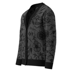 Unisex Relaxed Fit Knitted Cardigan - 'Gothic Garden'
