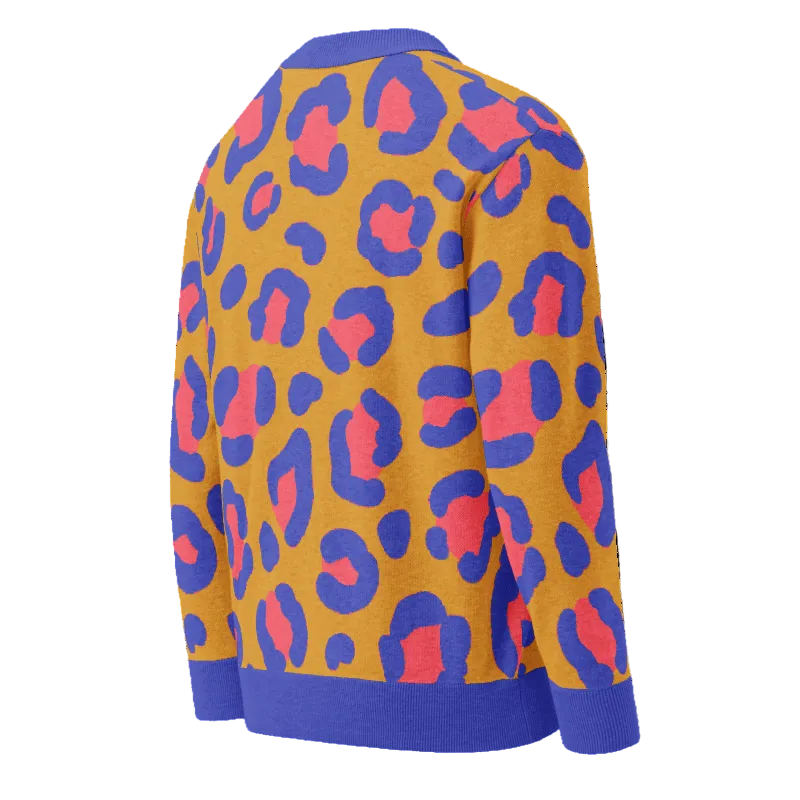 Unisex Relaxed Fit Knitted Cardigan - 'Wild Side' Cardigan
